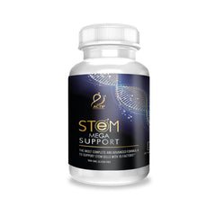 ACTIF Stem Cell Mega Support label close-up emphasizing liposomal delivery and bioavailability