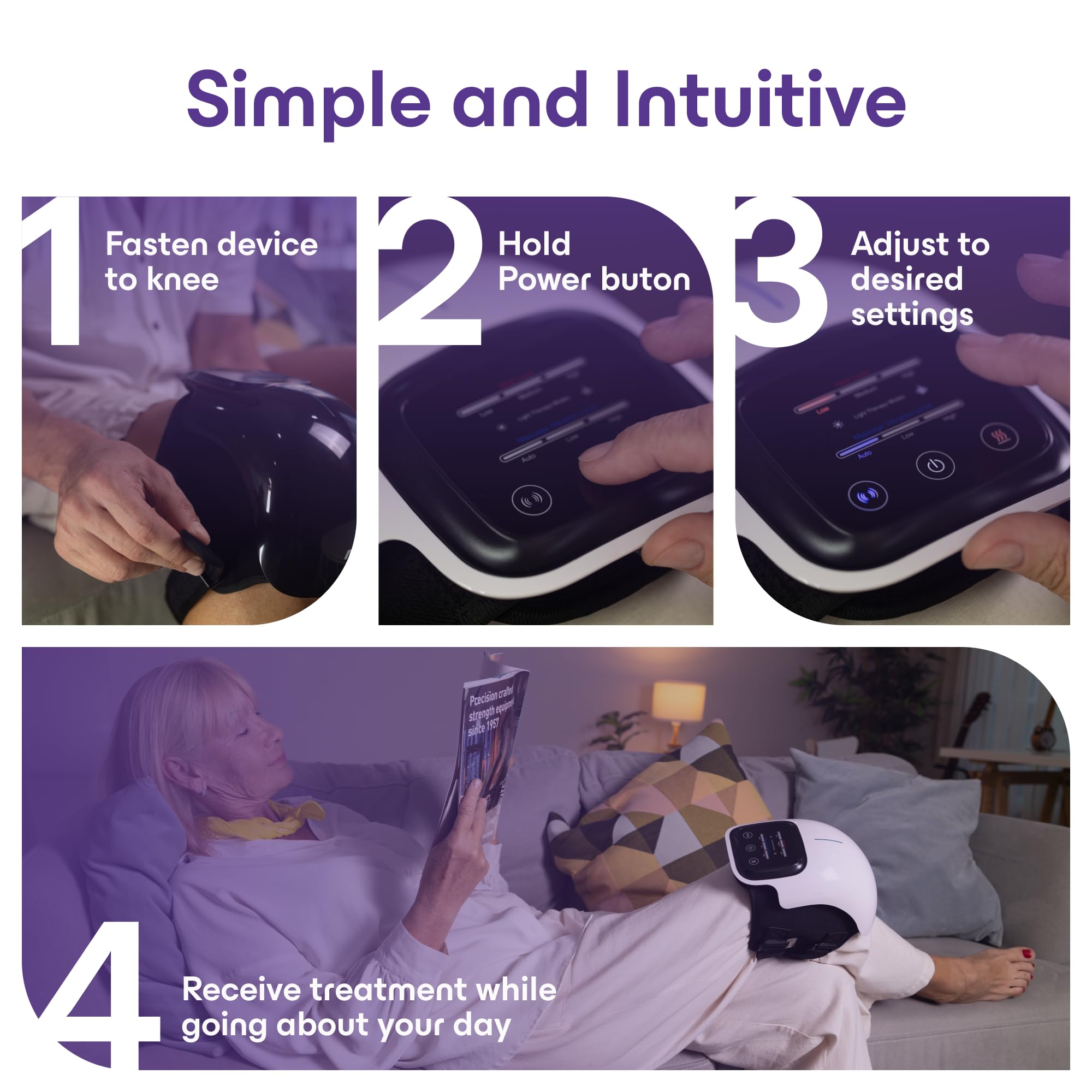Portable, travel-friendly massager with auto shut-off for safe sessions