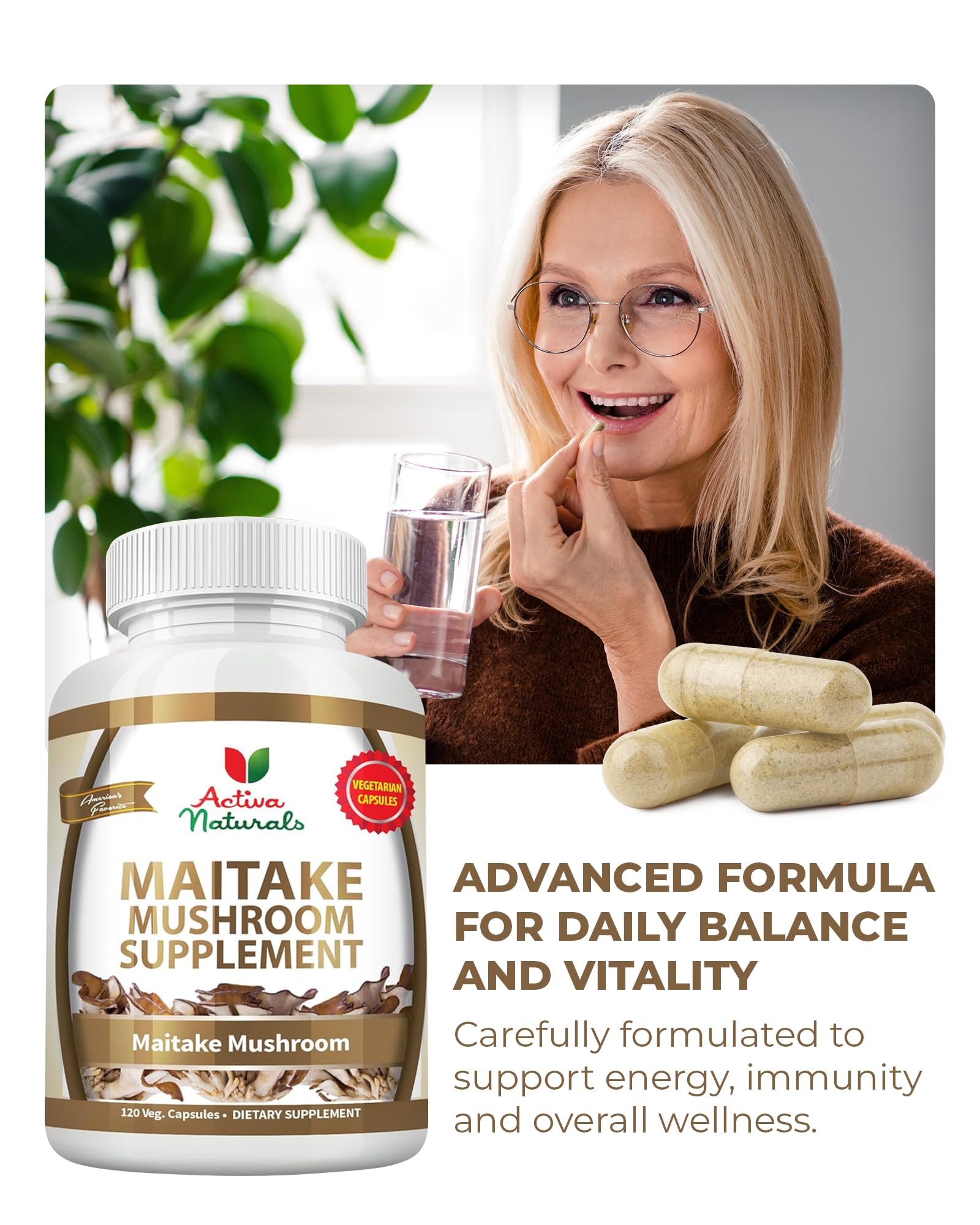 Activa Naturals Maitake packaging inside box suggesting careful, space-efficient storage