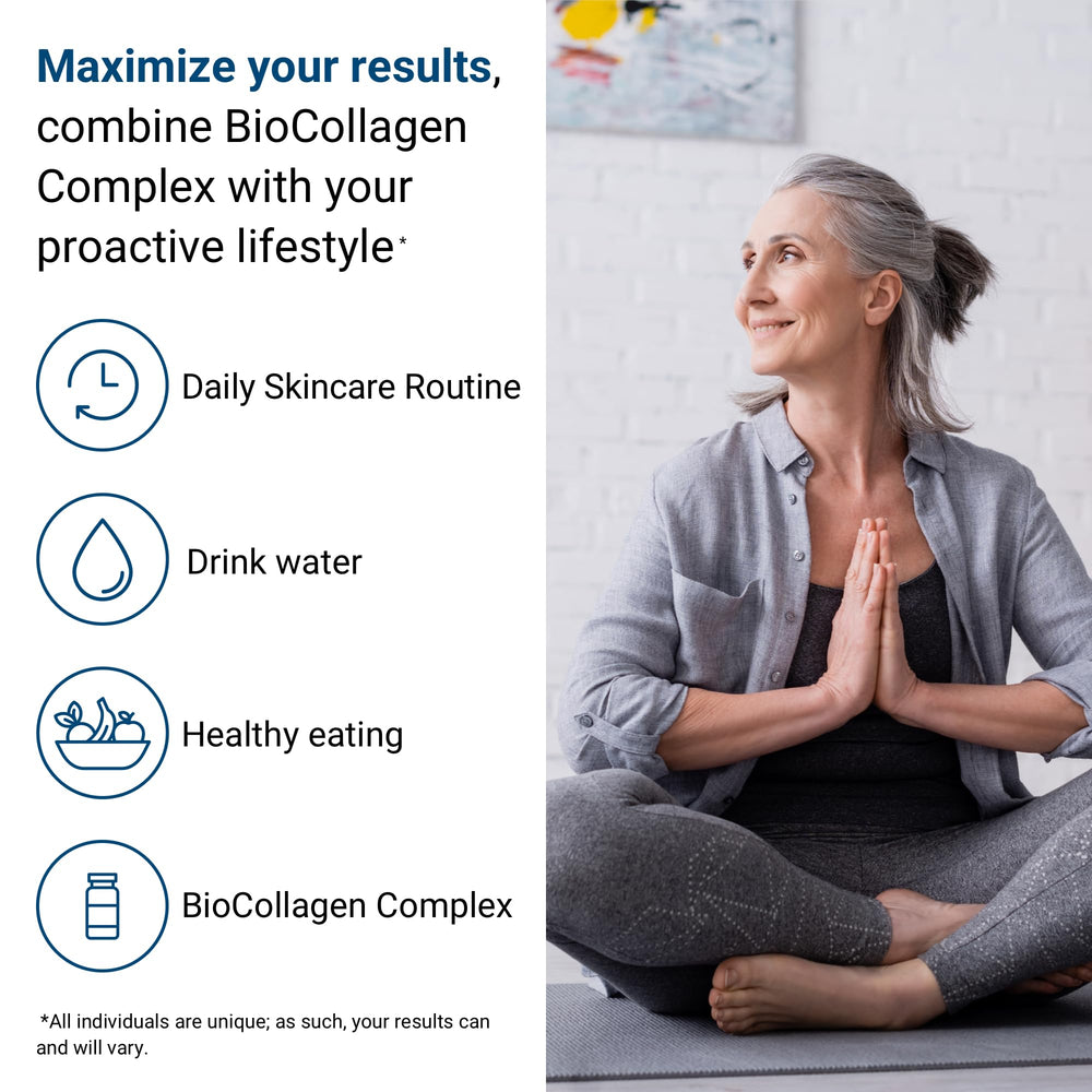 ActivatedYou BioCollagen Complex packaging on vanity conveys premium wellness.