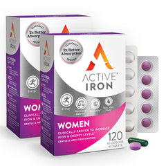 ACTIVEIRON bottle pour shows capsules for steady energy