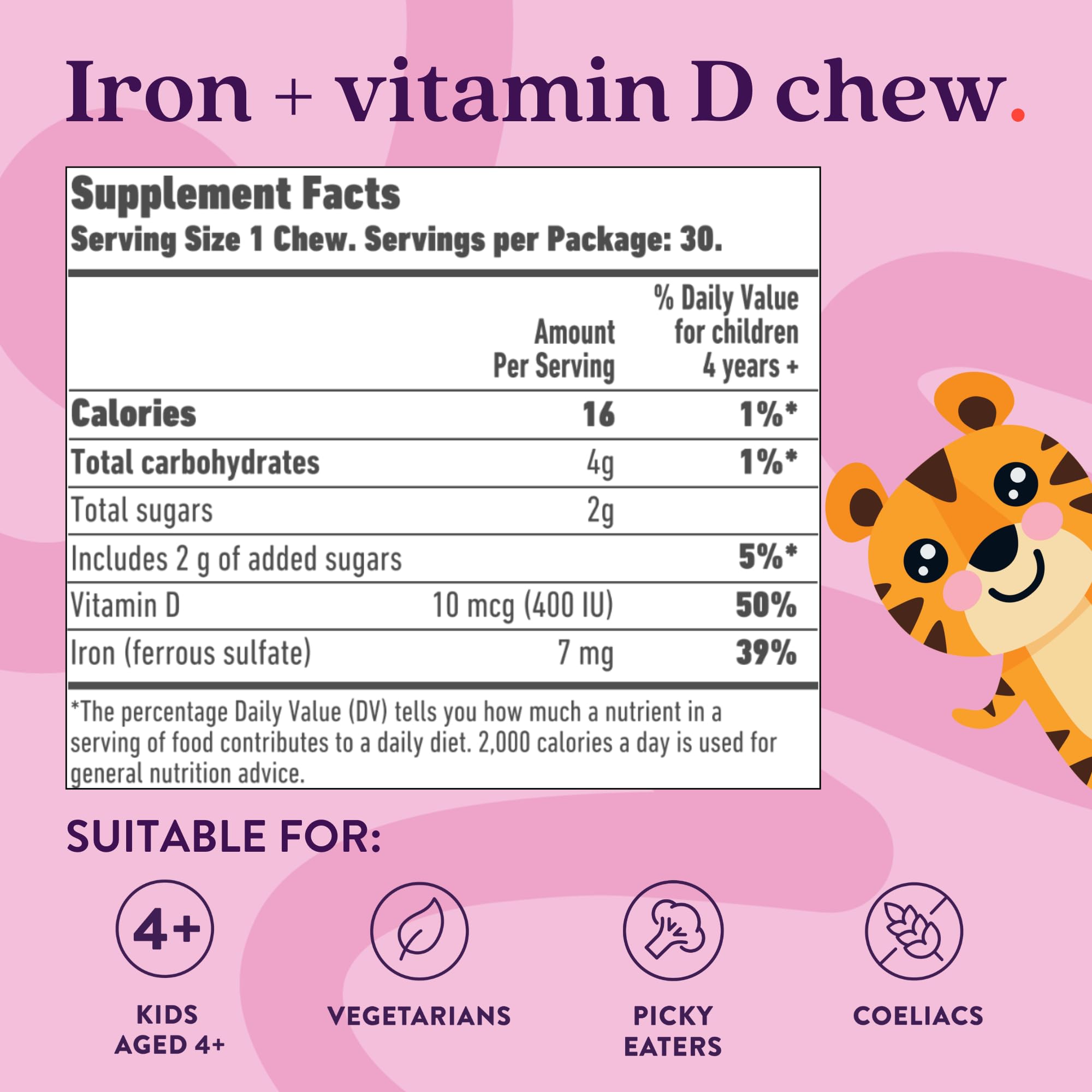 ActiveIron Kids 30-chews box on kitchen counter.