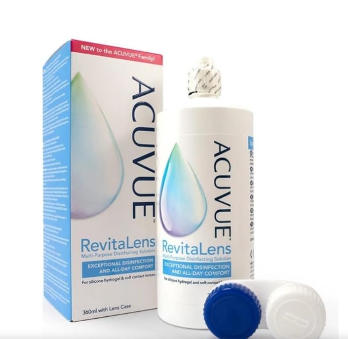 ACU vue Revita lens case included for easy storage and cleaning.