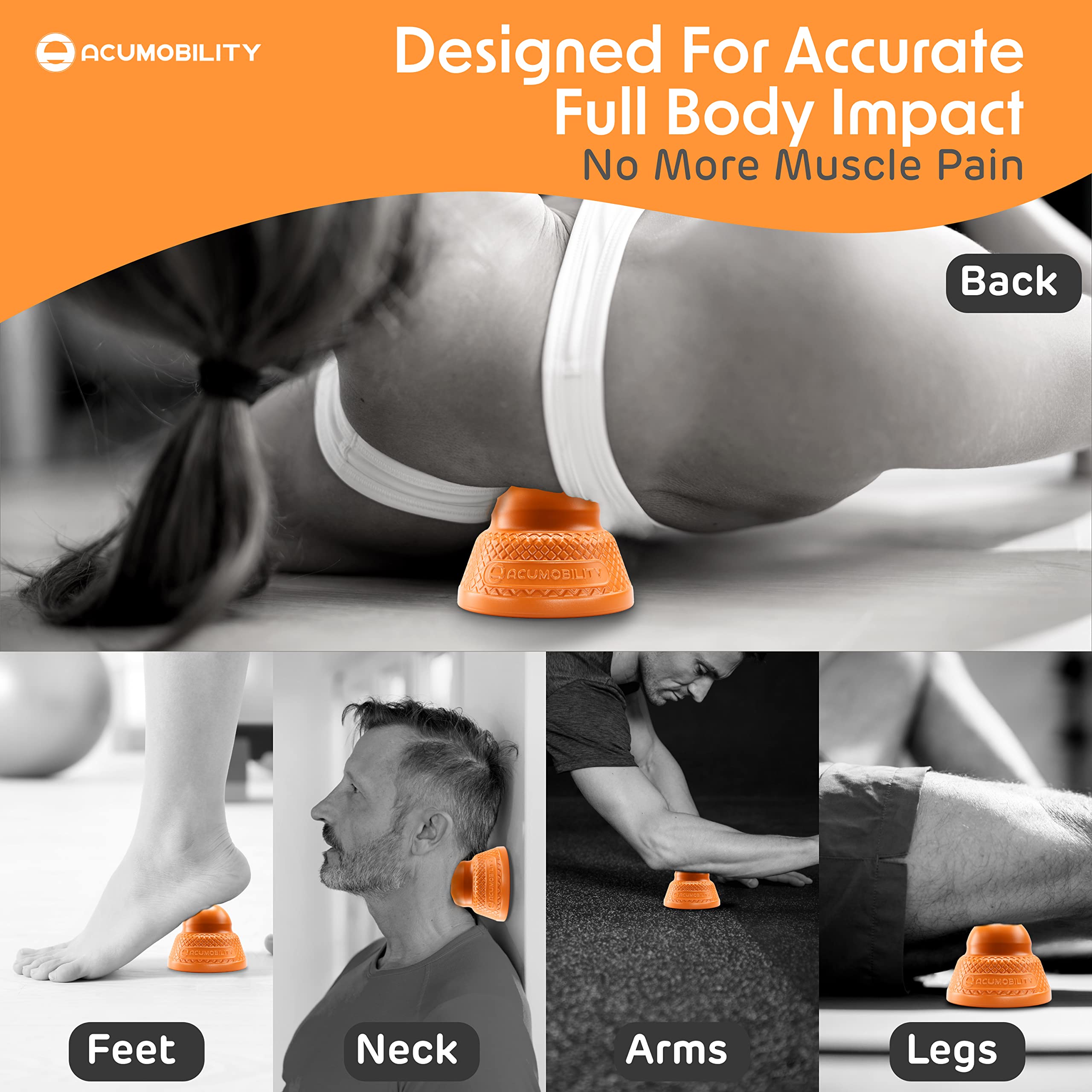 Acumobility gift-ready packaging appeals to fitness enthusiasts.