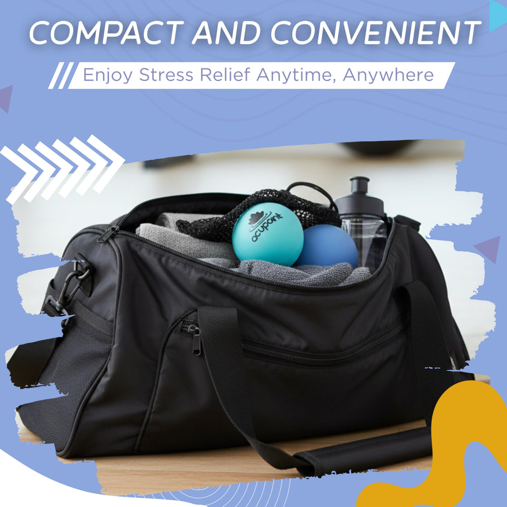 Acupoint ball for neck trigger points supports precise point work