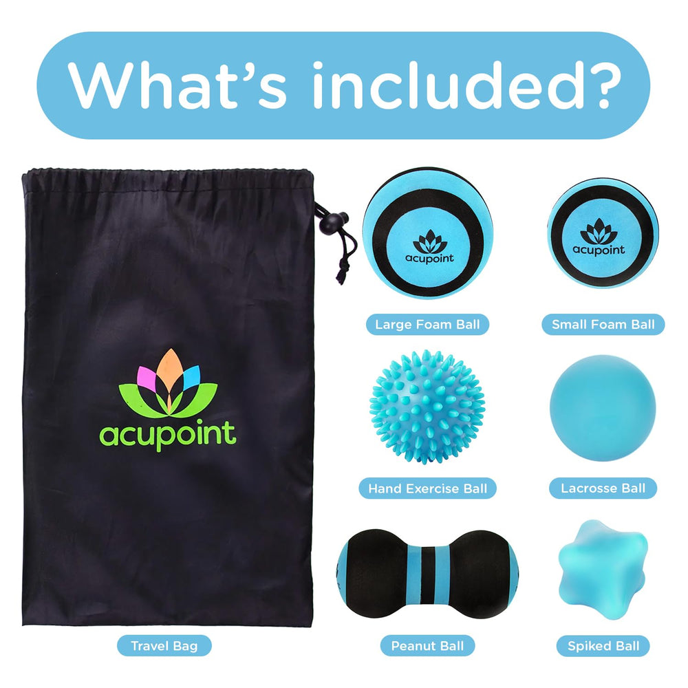 Acupoint large foam ball for broad muscle massage and soreness relief