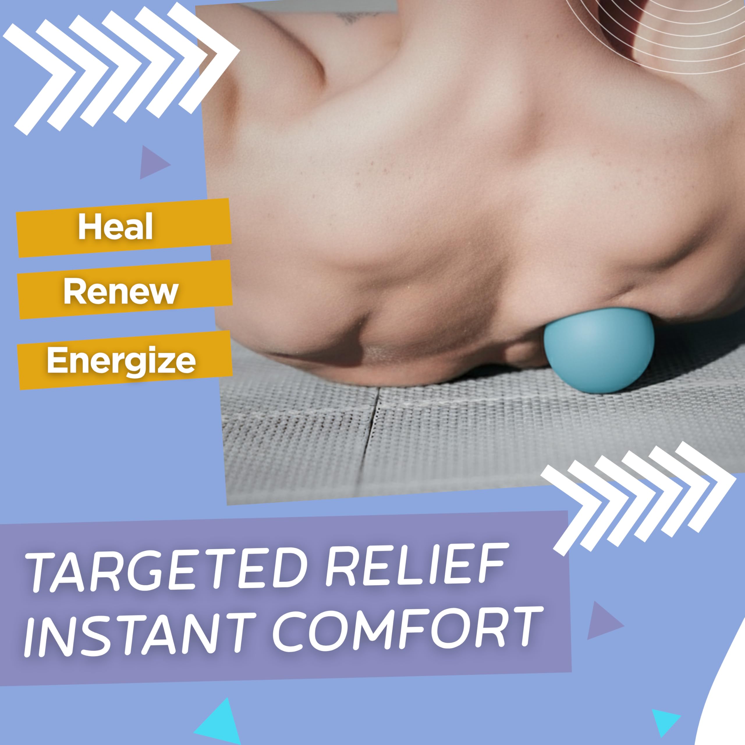 Acupoint therapy ball delivers deep tissue massage for tight areas