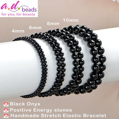 AD Beads elastic bracelet cord closeup shows durable stretch for a comfortable, adjustable fit.
