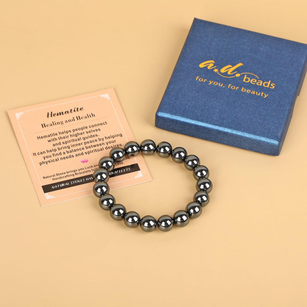 AD Beads 12mm mixed-gemstone bracelet with natural stone palette for standout style