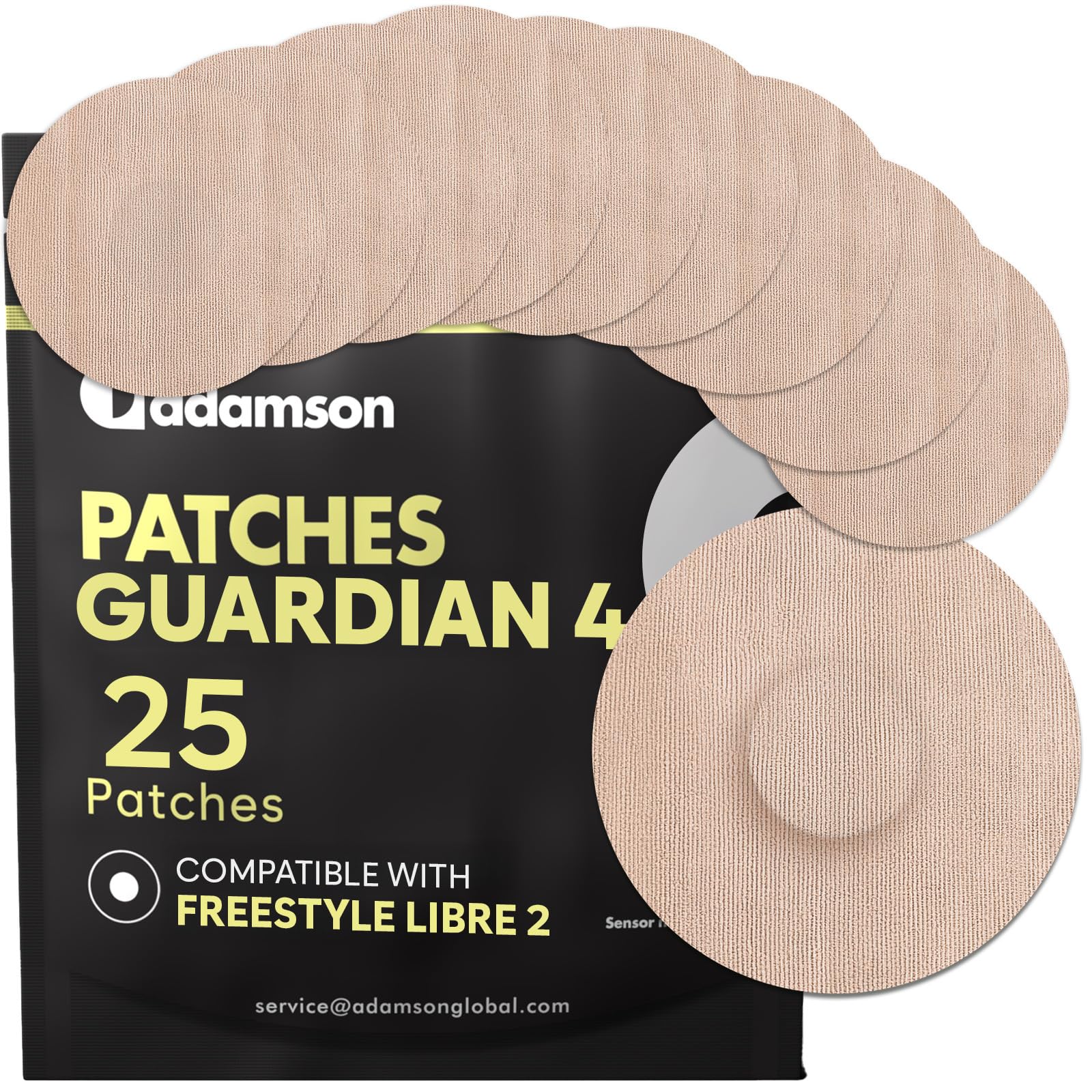 Adamson Guardian 4 patch on the arm delivers a secure CGM wear.