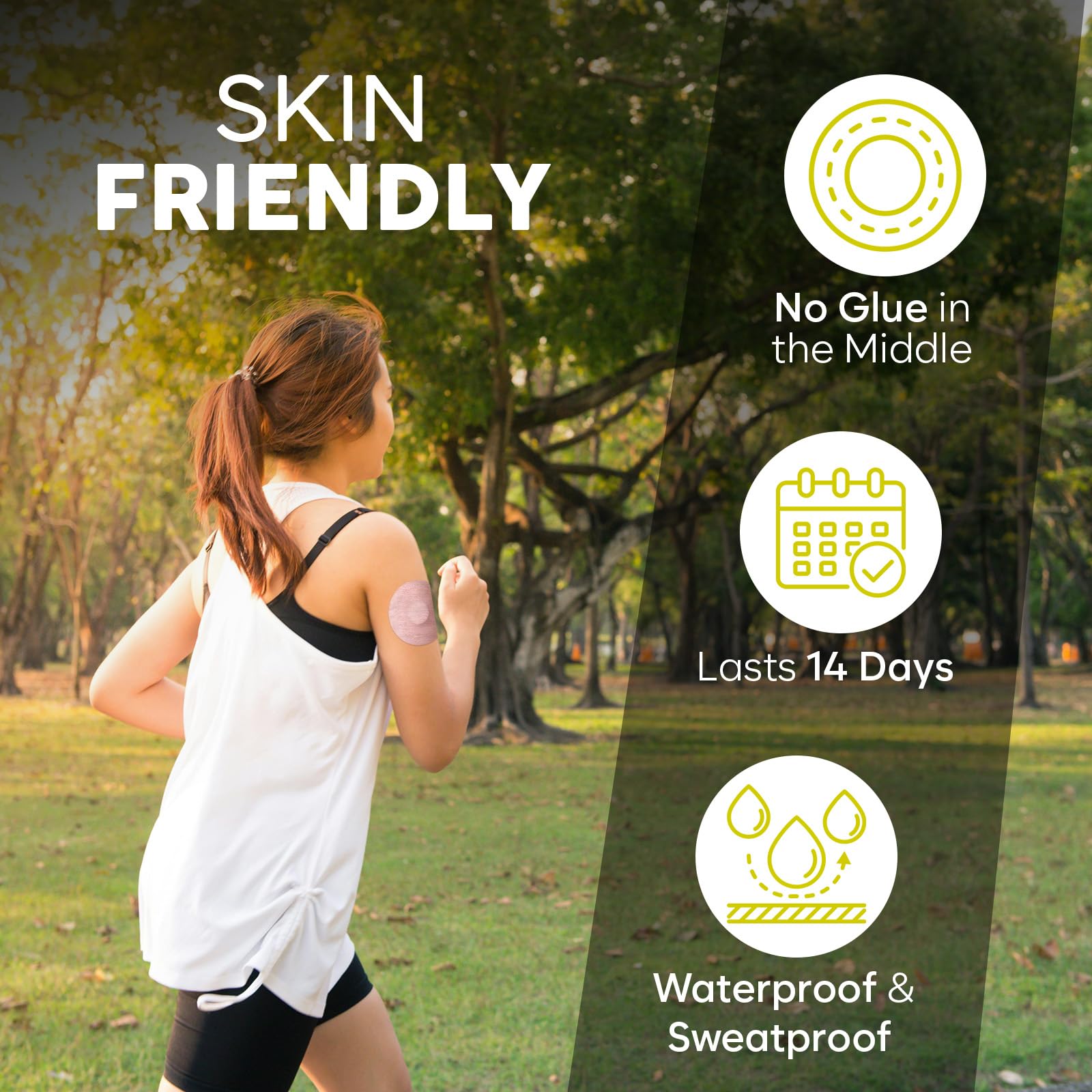 Adamson Guardian 4 easy peel-and-stick patch for quick application and removal.
