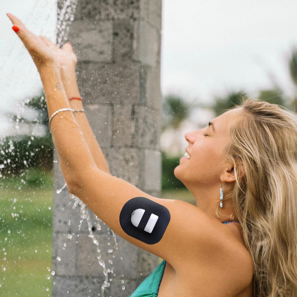 Adamson Omnipod 5 Overpatches skin-friendly latex-free material.