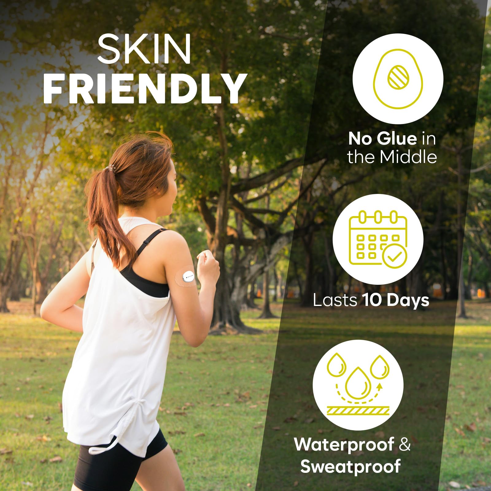 Adamson strong hold up to 10 days: durable protection even with sweat.