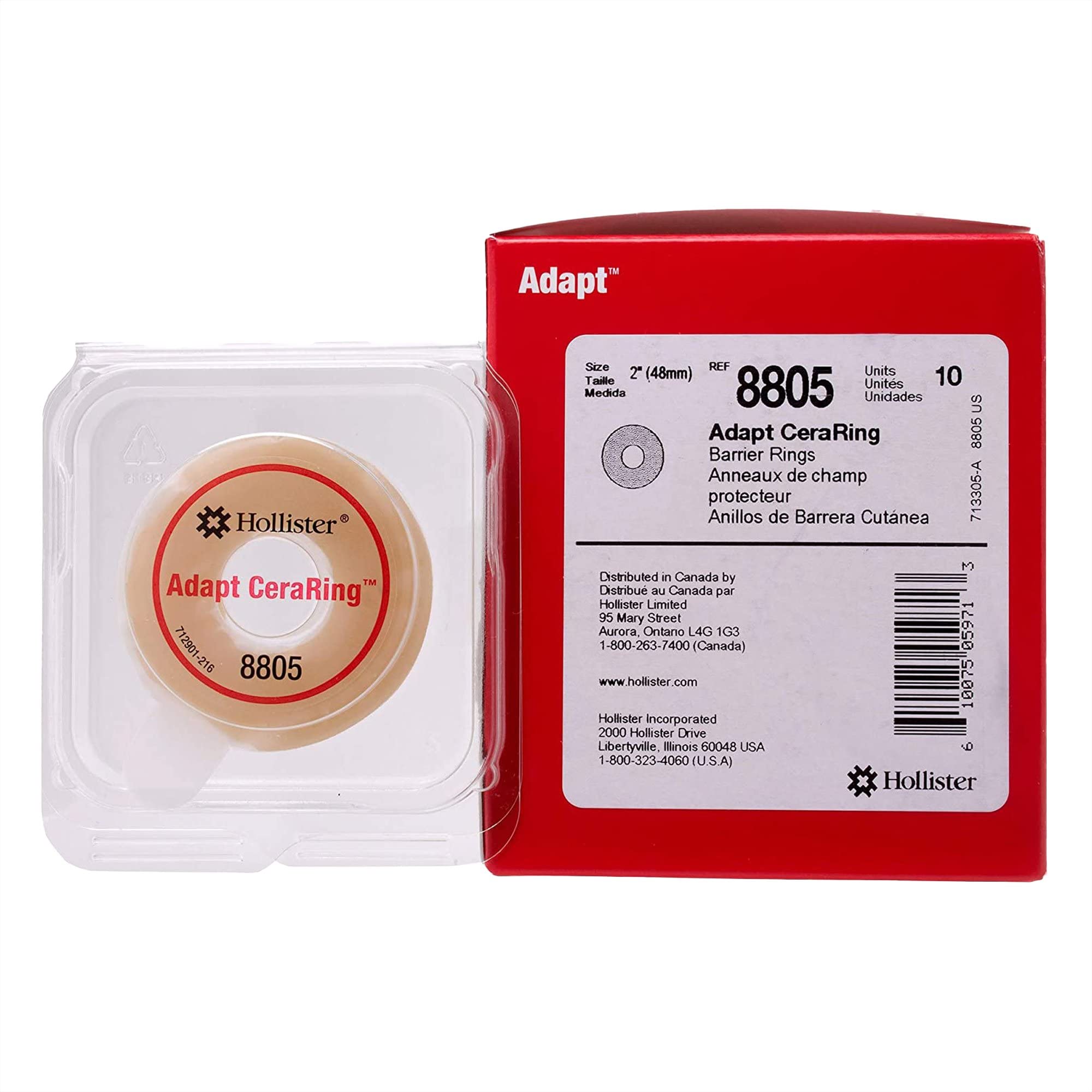 Adapt ceraring barrier rings, 4in wide pack – helps create a flatter contour for secure wear.