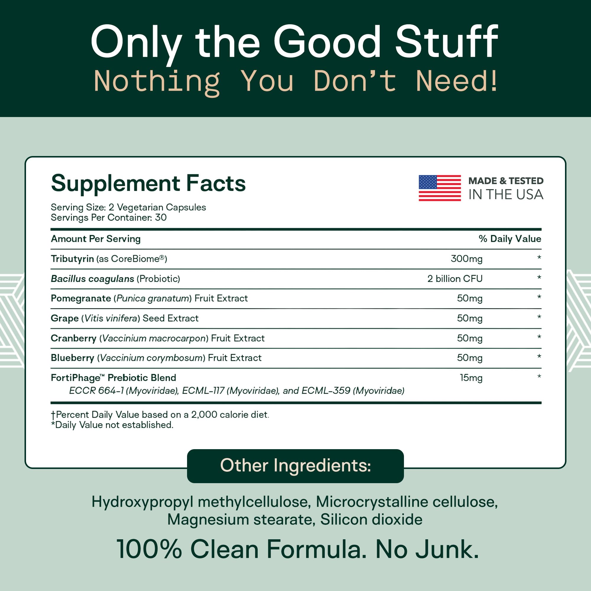 Adapt Naturals 4-in-1 label detail highlights blended prebiotics and polyphenols.