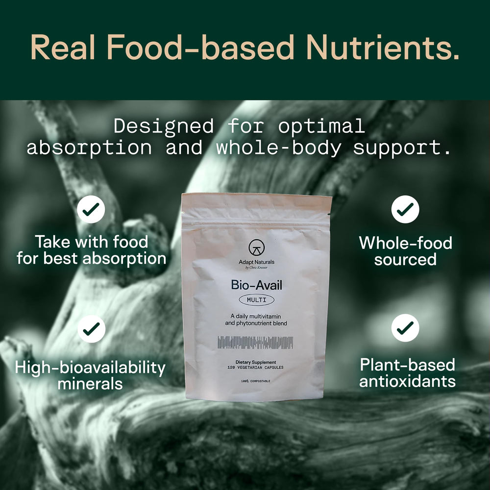 Adapt Naturals packaging front showing ingredients and benefits.