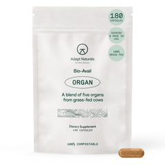 Adapt Naturals Organ Supplement bottle for daily energy support and nutritional balance.