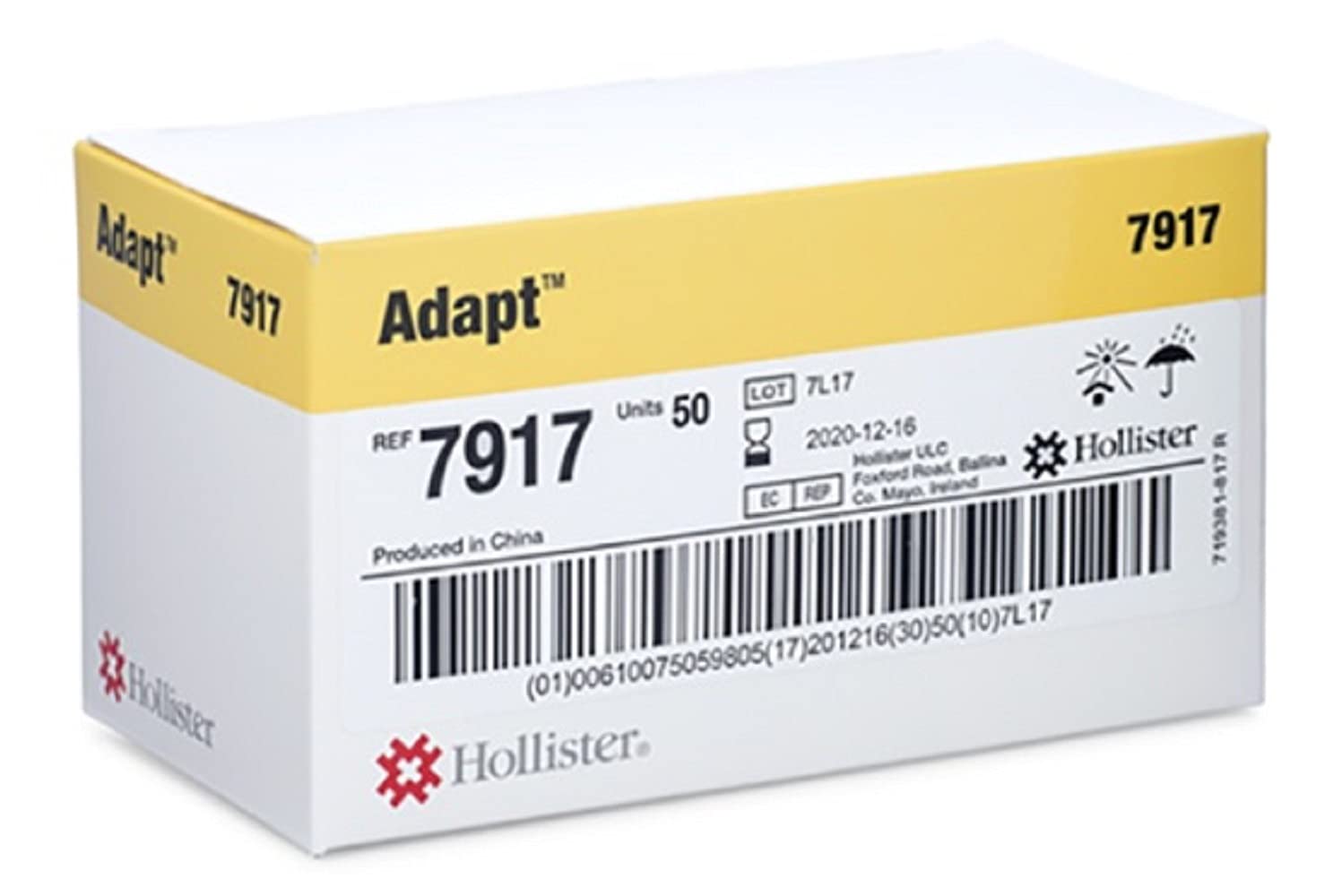 Adapt No Sting Protective Wipe CT/50 provides gentle, alcohol-free skin protection for adhesive removal and daily care.