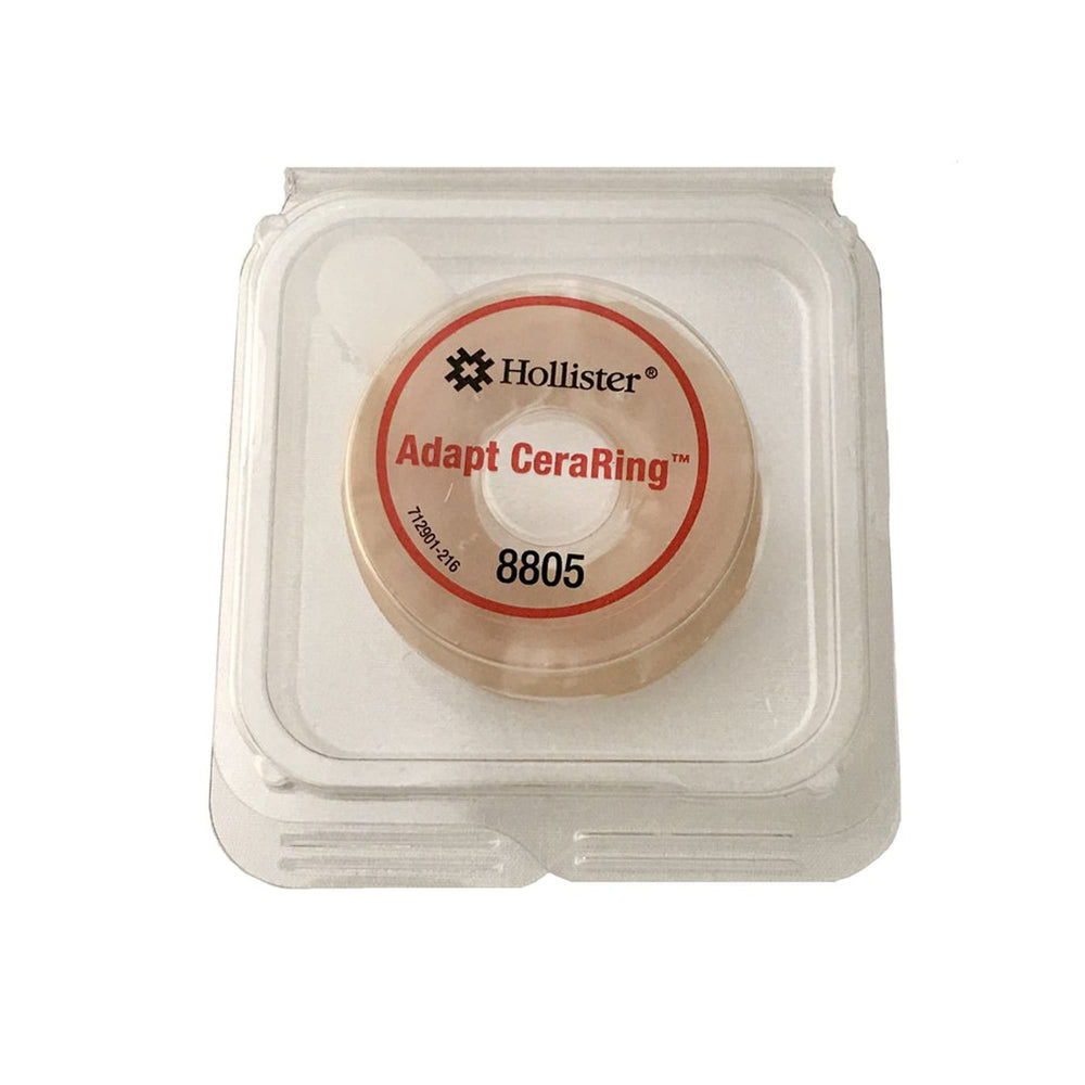 Adapt ostomy barrier ring clean application replaces paste for neater setup.