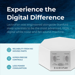 LectroFan Classic offers 20 non-looping sounds to tailor sleep and study environments.