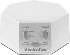 LectroFan Classic in compact size for a tidy nightstand and calmer sleep.