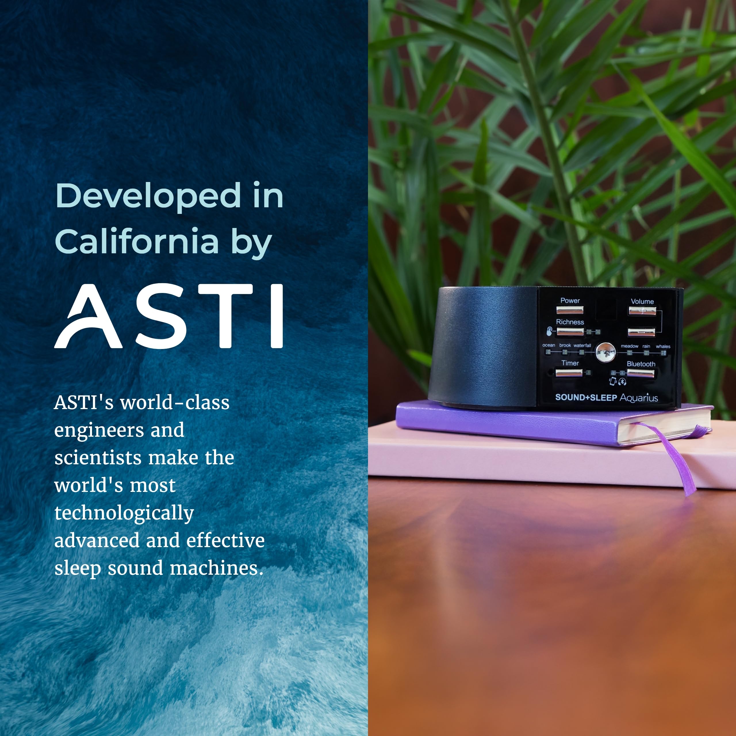 Adaptive Sound Technologies Aquarius packaging box emphasizes its aquatic sound focus.