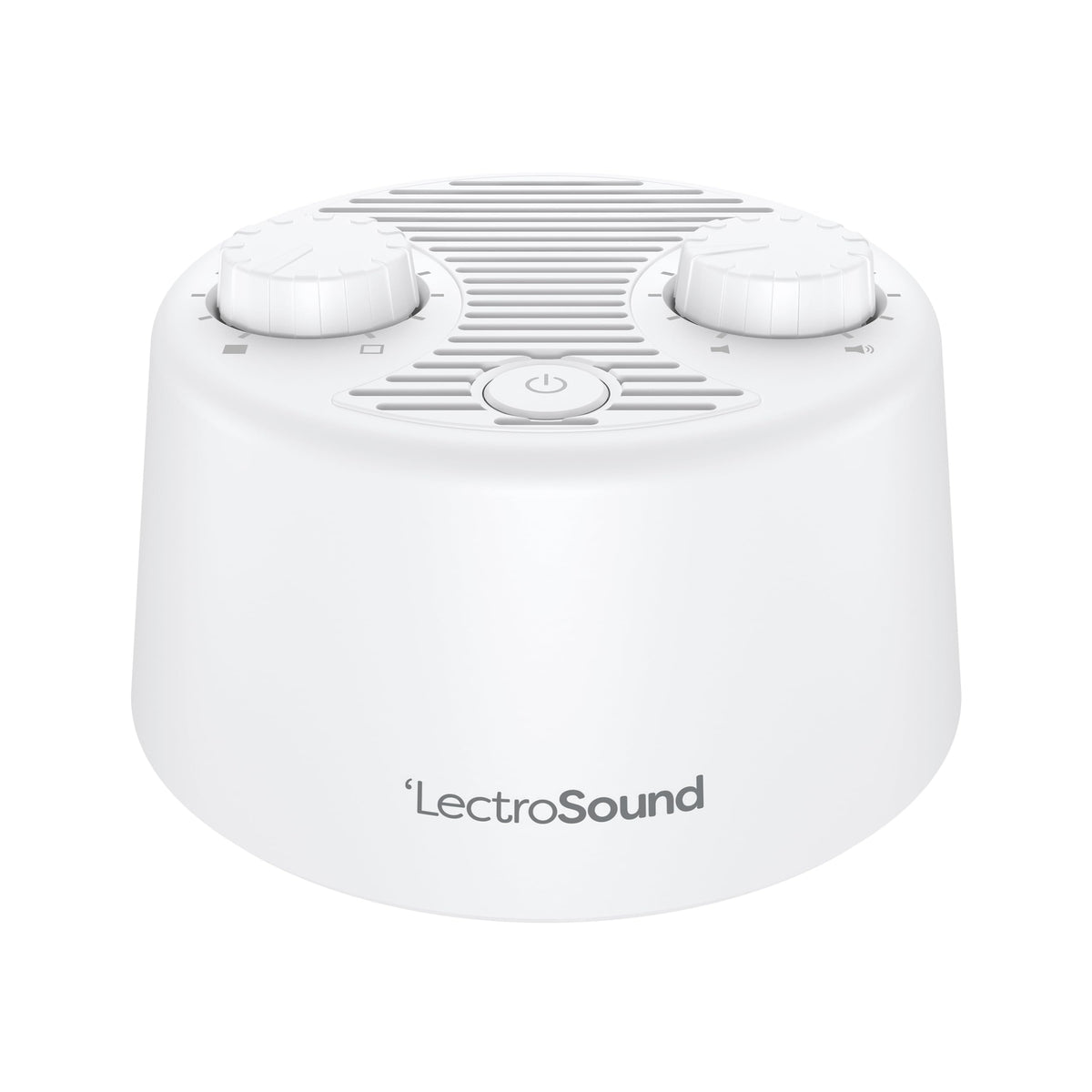 Lectro Sound 2 front view on a nursery shelf for steady sleep ambiance