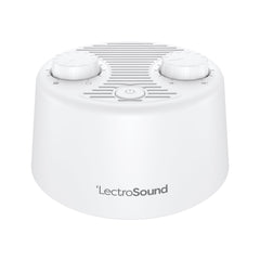 Lectro Sound 2 front view on a nursery shelf for steady sleep ambiance