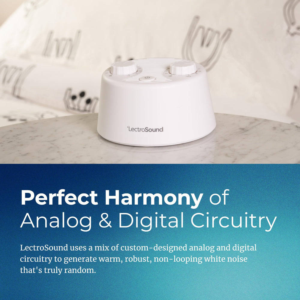 Lectro Sound 2 compact design perfect for nursery use and fitting in a diaper bag