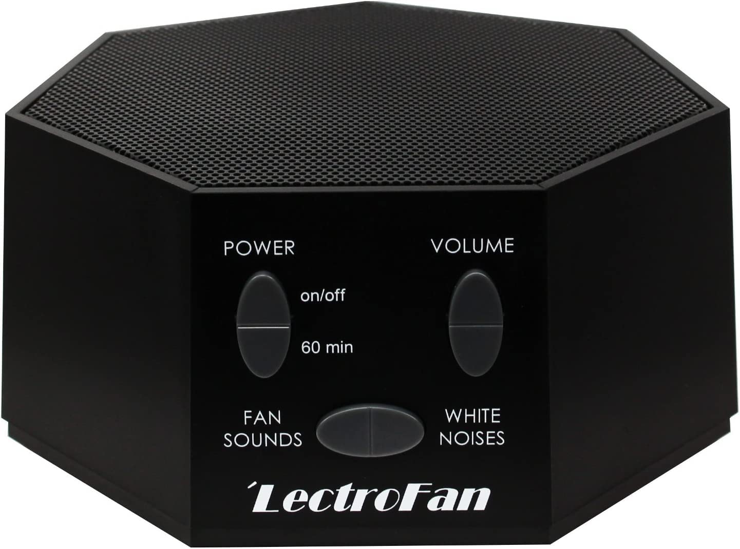 Adaptive Sound Technologies LectroFan Classic front view; compact travel-ready design for on-the-go rest