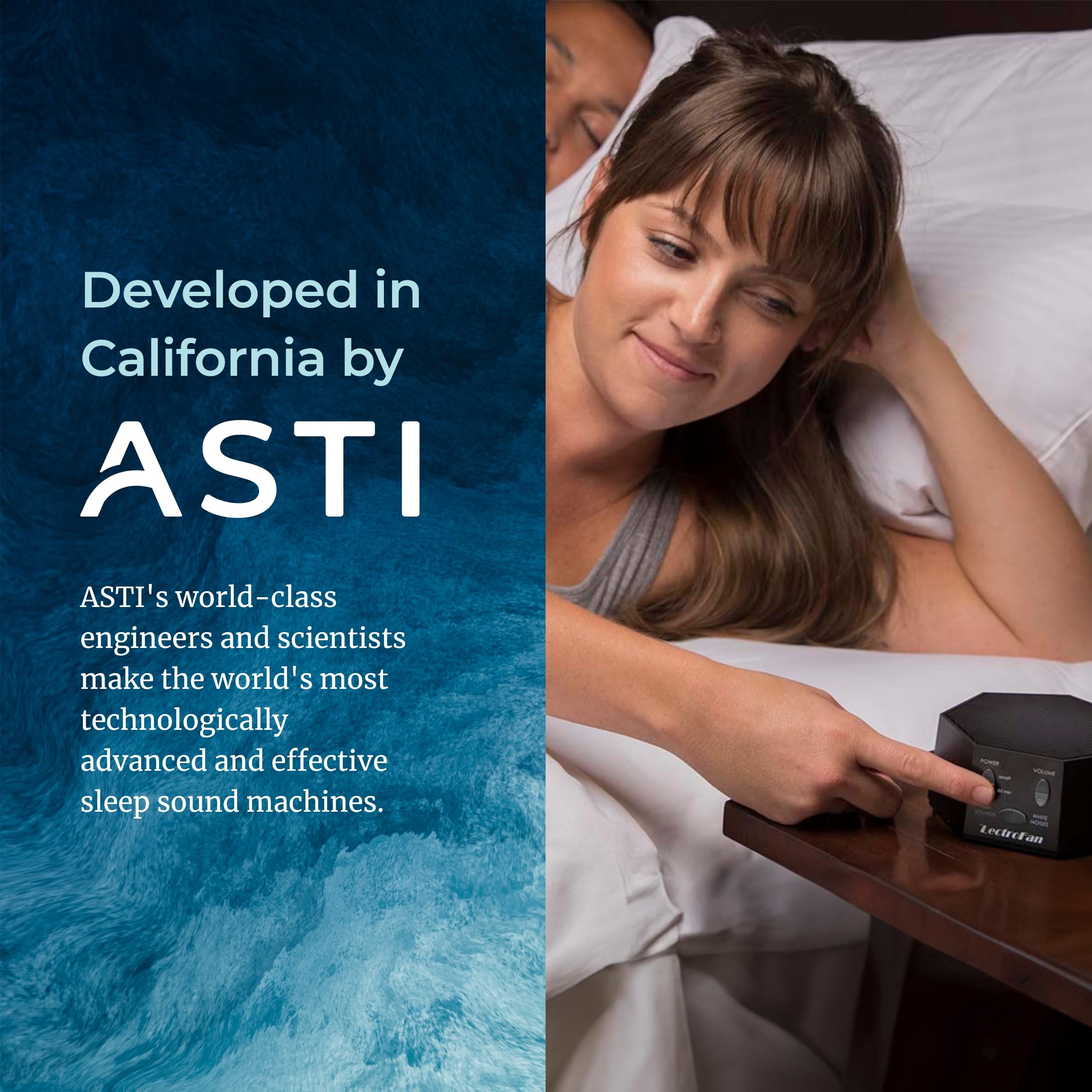 Adaptive Sound Technologies LectroFan Classic quiet-operation; minimal distraction during night use