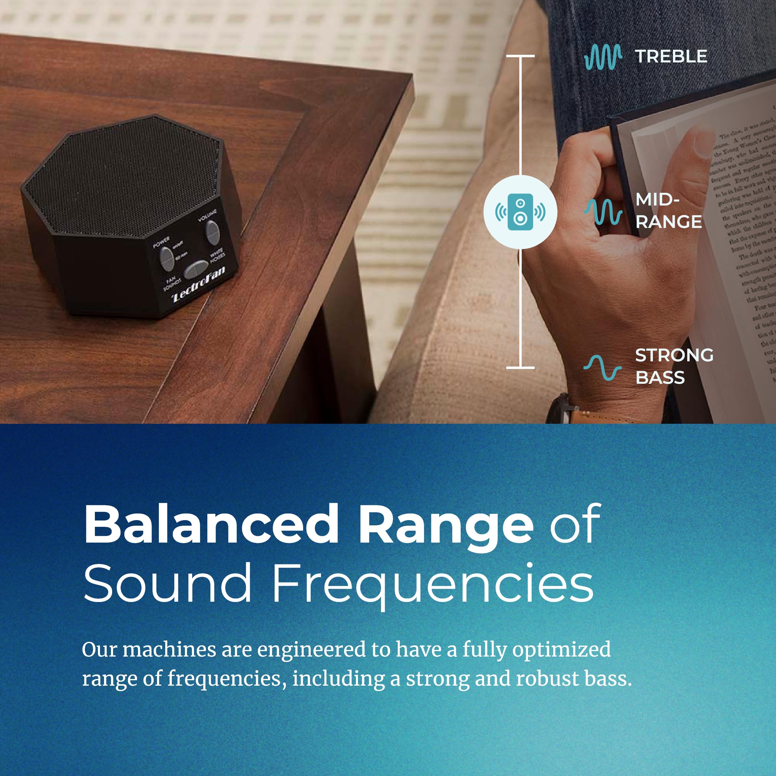 Adaptive Sound Technologies LectroFan Classic sound-options; 20 non-looping sounds for sleep or focus