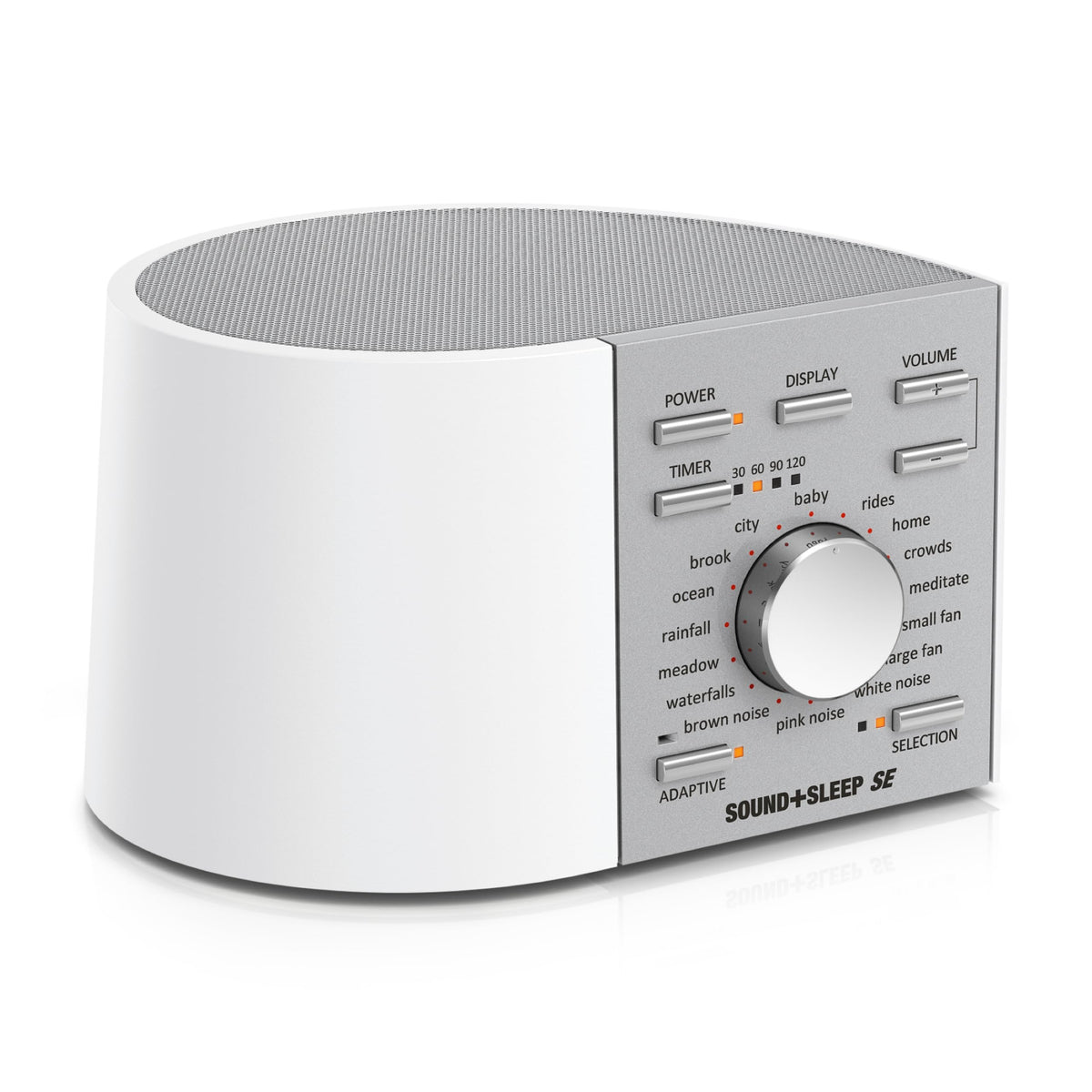 Adaptive Sound Technologies Sound SE front view in white/silver, ideal for nightly sleep masking.