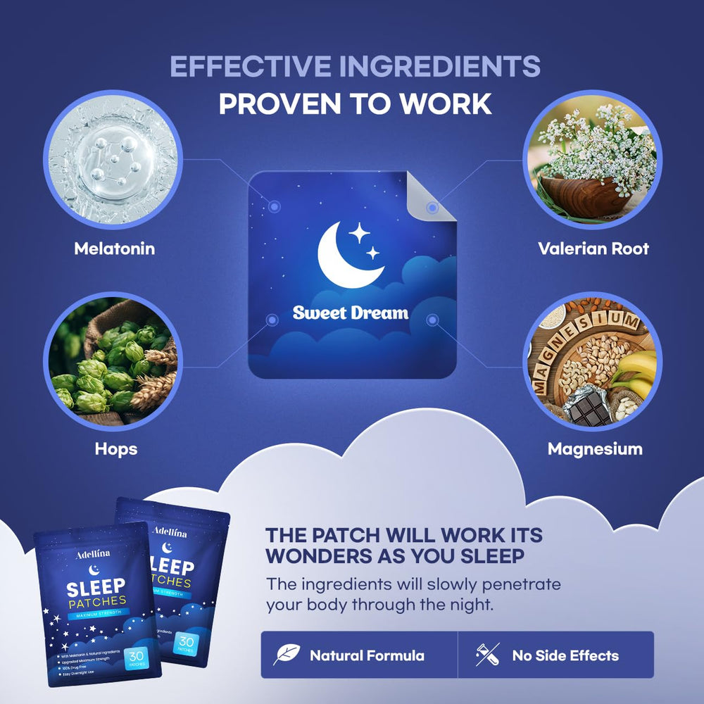 Adellina Wellness Patches on the neck highlighting skin-friendly adhesion.