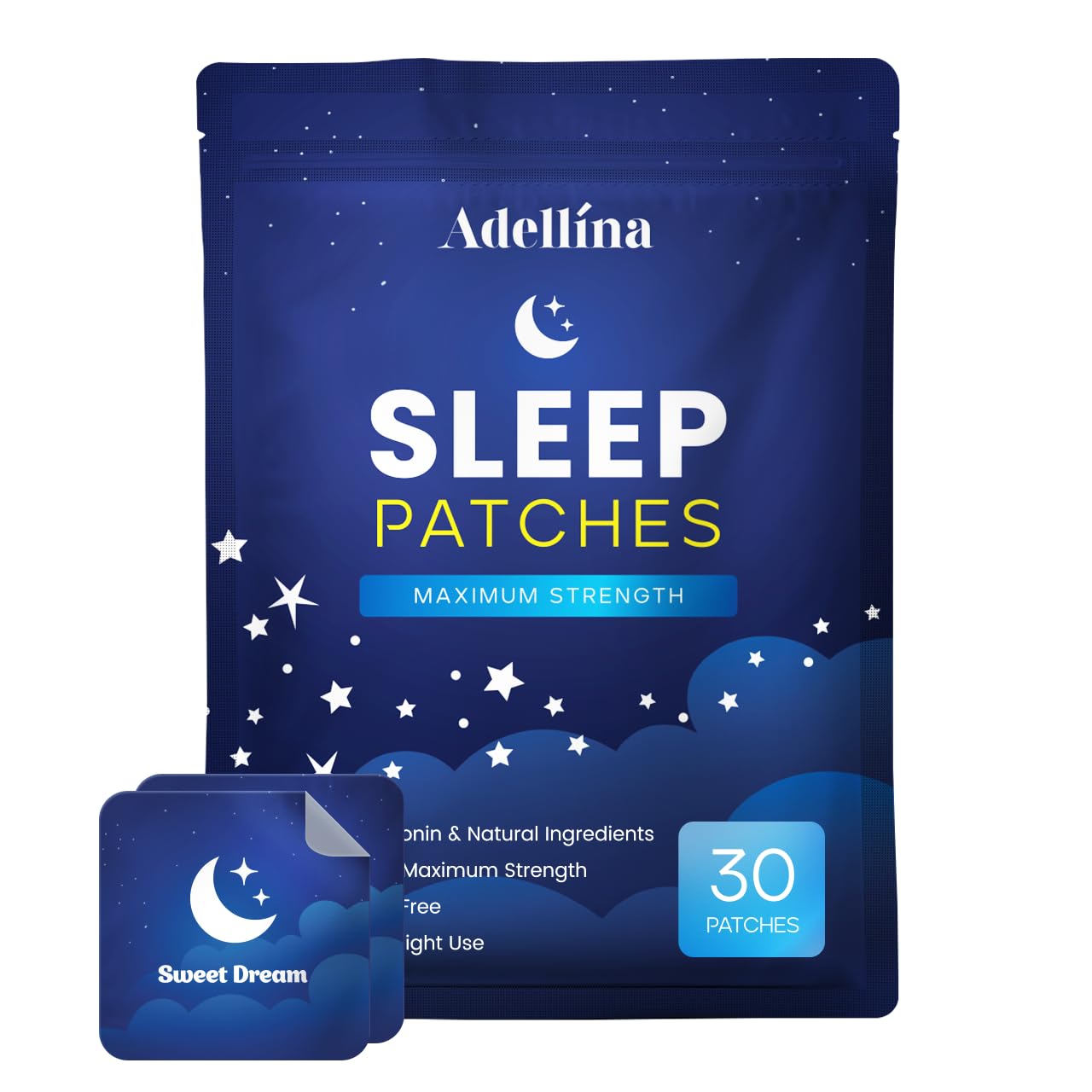 Adellina Wellness Patches on the wrist with gentle adhesion for daily comfort.