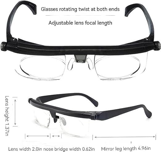 Adjustable Reading Glasses on-the-go use with versatile daily solution.