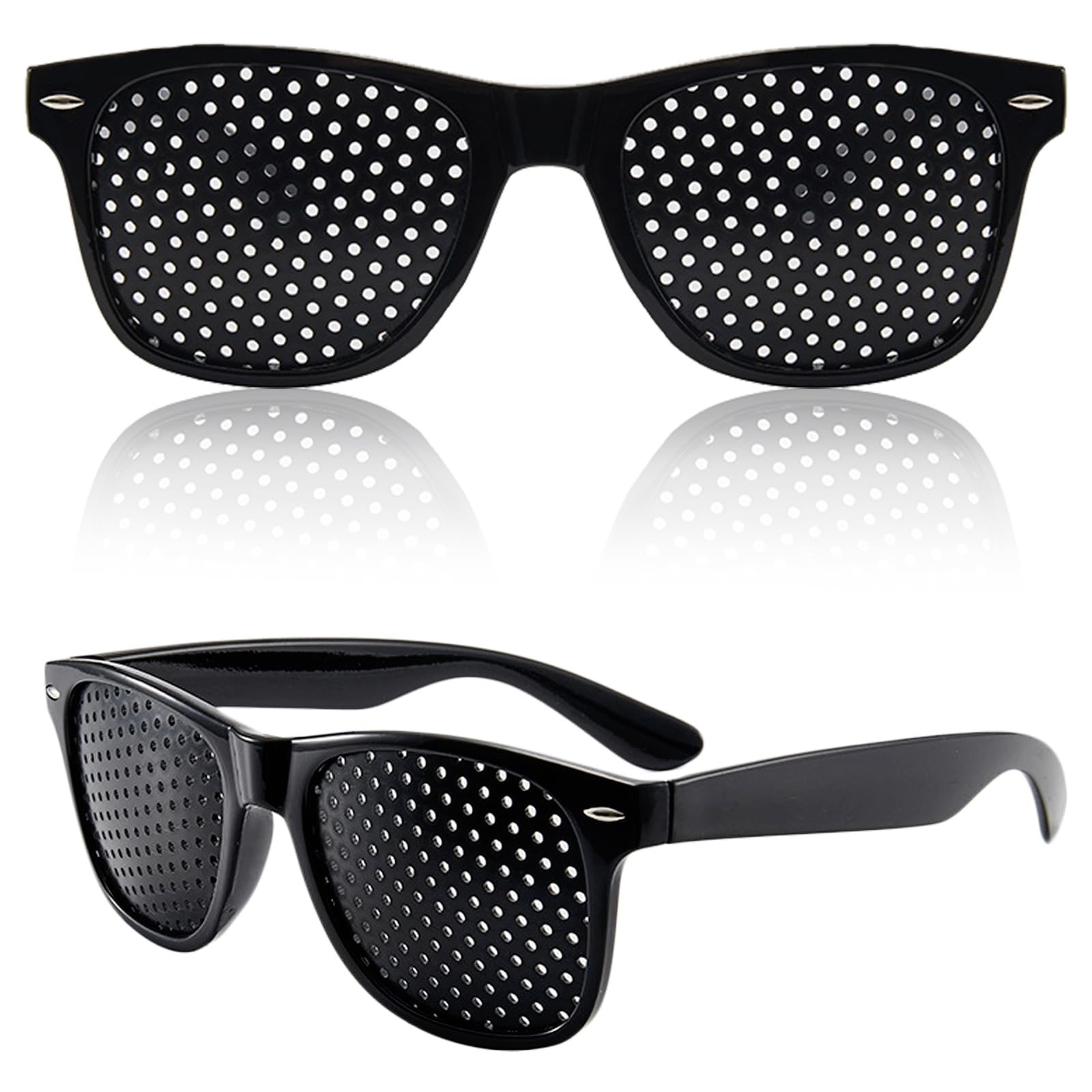 Adjustment glasses two-pack for eye training and focus during daily tasks.