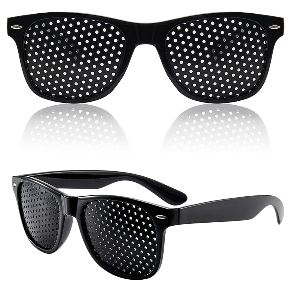 Adjustment glasses two-pack for eye training and focus during daily tasks.