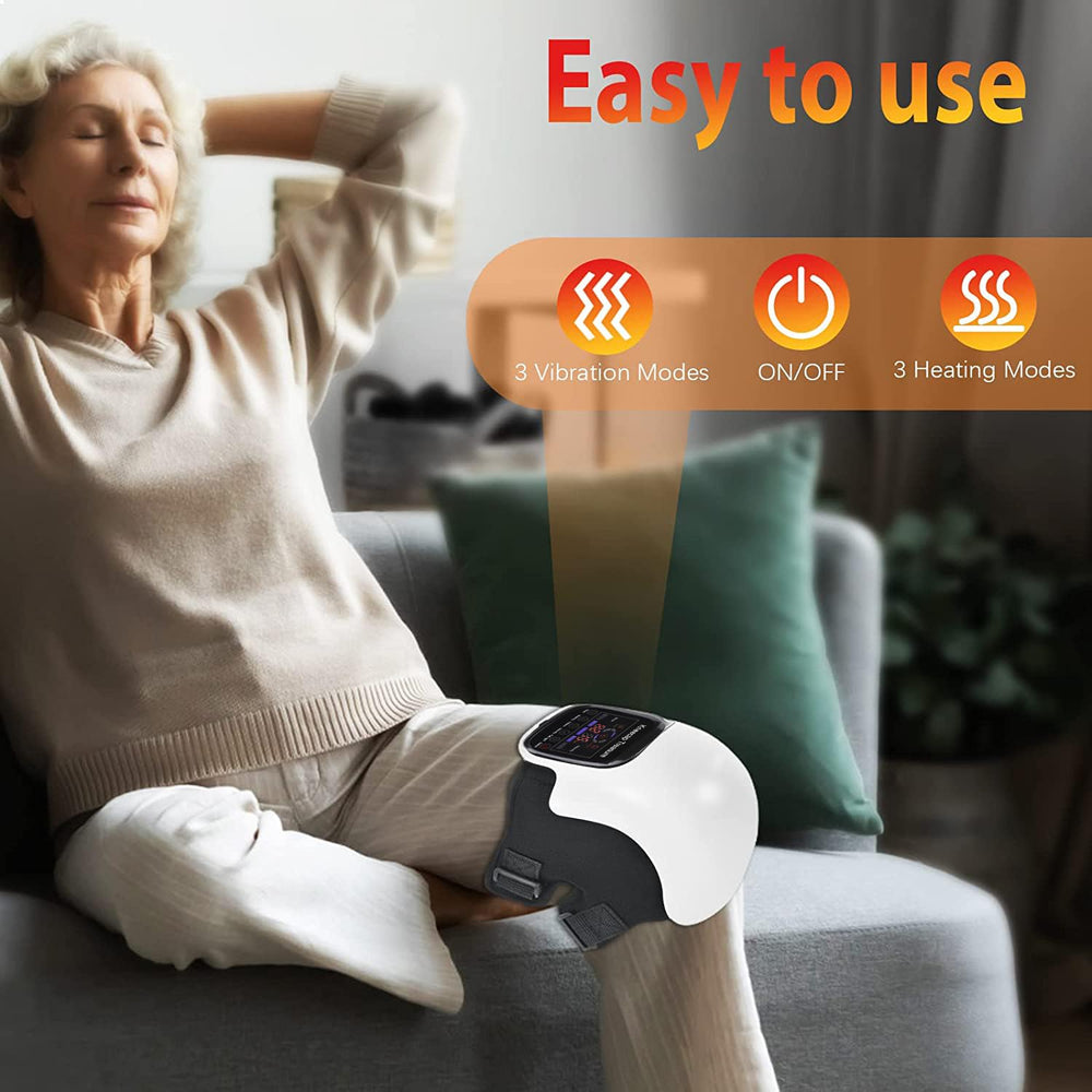 Wearable knee massager by ADKJOY DTOKO in action on the knee