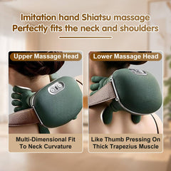 Dual-zone heat function on Siasoo massager for comfortable warmth