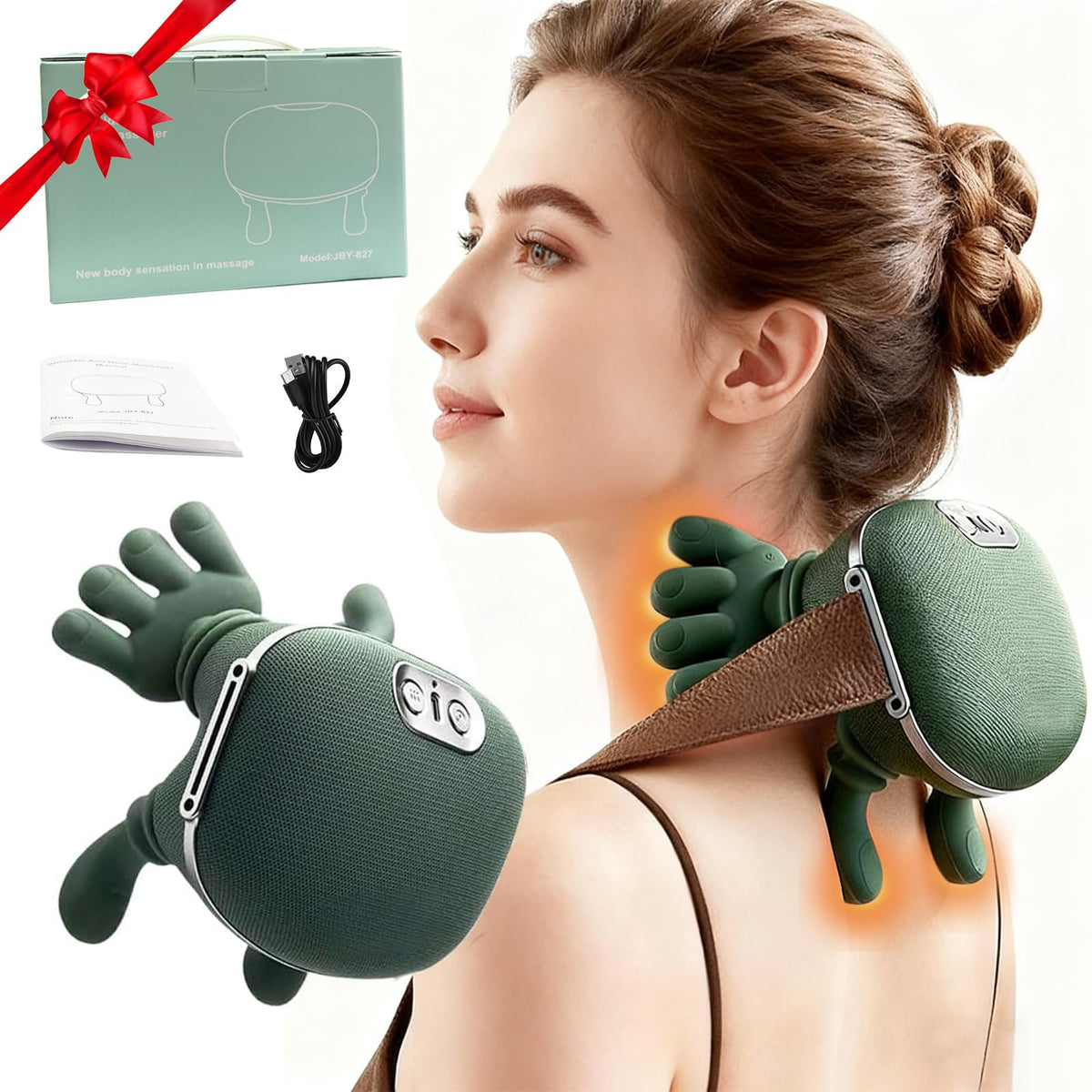 ADKJOY Siasoo neck massager with 4D kneading delivers deep relaxation at home