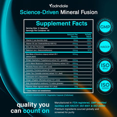 Adndale Shilajit Capsules jar highlighted for natural energy support.