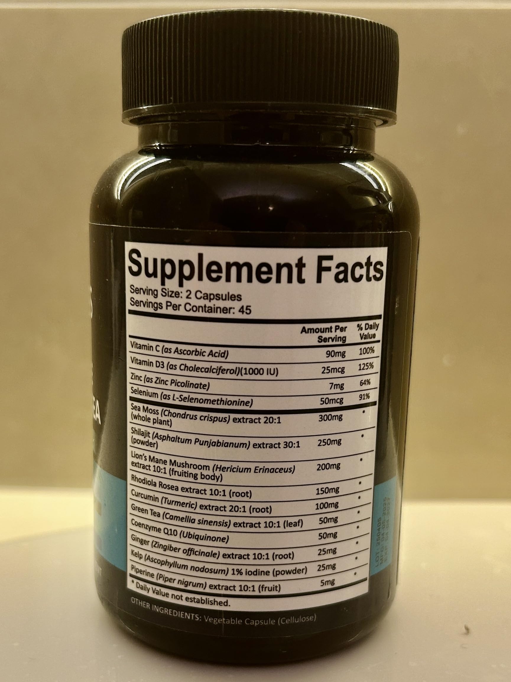 Adndale True Sea Moss Capsules in an active lifestyle scene.