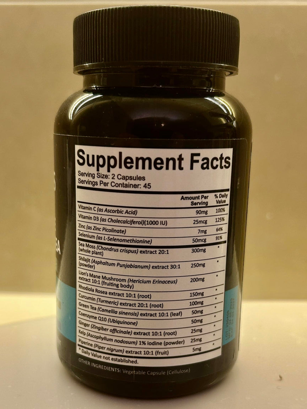 Adndale True Sea Moss Capsules in an active lifestyle scene.