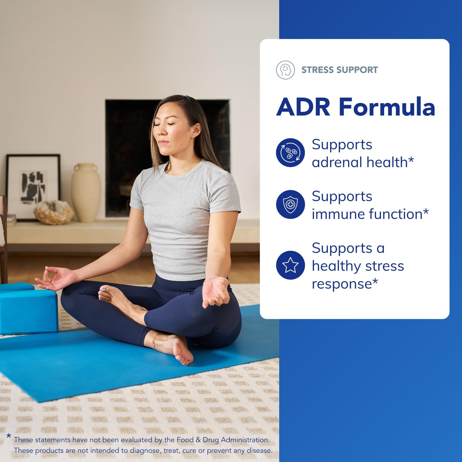 Herbal blend visual of ADR Formula ingredients supporting adrenal health.