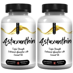 Advanced Bionetix AstaQuil bottle front shows high potency astaxanthin for daily antioxidant support