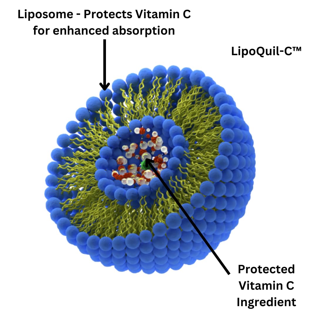 Advanced Bionetix Liposomal C bottle side label emphasizing sunflower lecithin sourcing