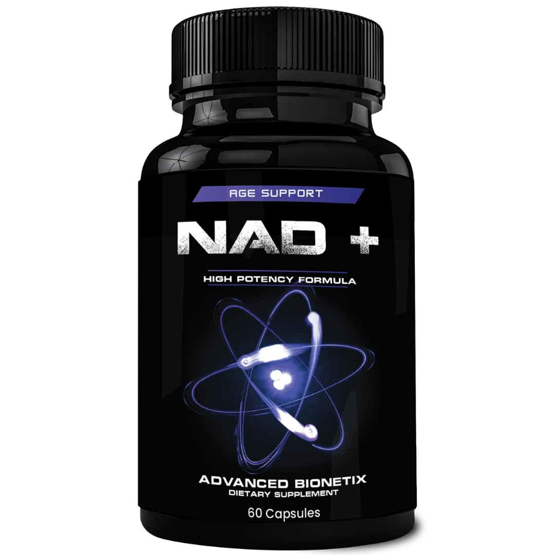 Advanced Bionetix NAD NR bottle closeup for daily energy support