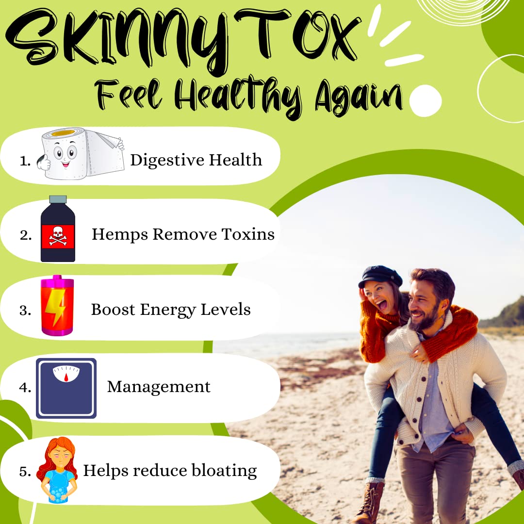 Advanced Bionetix Skinnytox capsules beside a glass for daily detox use.