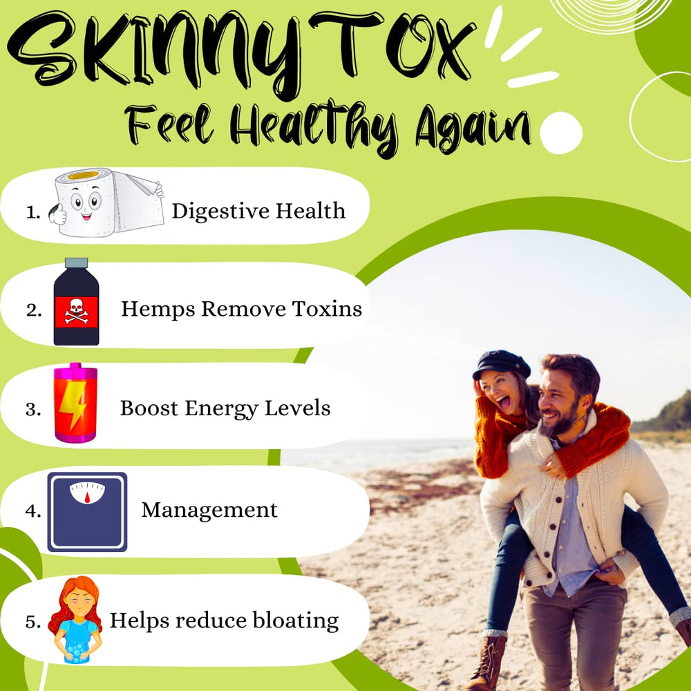Advanced Bionetix Skinnytox capsules beside a glass for daily detox use.